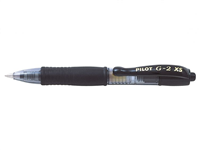 Pilot Boligrafo De Gel G2 Pixie Xs Retractil - Punta De Bola Redonda 0.7Mm - Trazo 0.32Mm - Grip Ergonomico - Color Negro