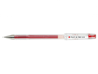Pilot Boligrafo De Gel G-Tec C4 - Extra Fino - Recargable - Punta De Bola 0.4Mm - Trazo 0.2Mm - Color Rojo