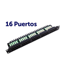 Cromad Patch Panel 16 Puertos Krone Cat 6 1U Utp 19
