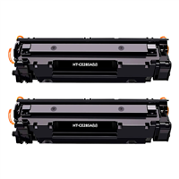 Hp Ce285a Ce278a Cb435a Cb436a Negro Pack 2 Cartuchos Toner Compatibles