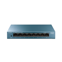 Tp-Link Switch Sobremesa 8 Puertos 10 100 1000Mbps - Carcasa De Metal - Tecnologia Verde - Plug  Play - Color Gris