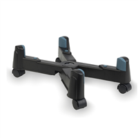 Ngs Soporte Movil Para Cpu - Ajustable Hasta 25 Cm - Hasta 20 Kg - Negro