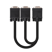 Nanocable Cable Bifurcador Svga - Hdb15 M-2Xhdb15 H - 45 Cm - Color Negro