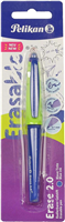 Pelikan Roller Erase 2.0 Boligrafo - Empuadura Ergonomica Antifatiga - Duracion Larga De La Tinta - Cuerpo Del Mismo Color De Escritura - Color Azul