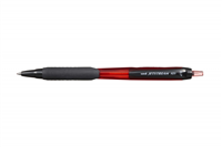 Uni-Ball Jetstream 101 Boligrafo De Tinta - Punta Bola 0.7Mm - Trazo 0.35Mm Aprox. - Tinta De Secado Instantaneo - Grip De Goma - Color Rojo