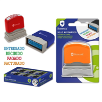 Bismark Sello Automatico - Modelos: Entregado, Recibido, Cobrado Y Facturado - Diferentes Colores Para Diferenciarlos