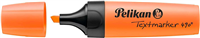 Pelikan Subrayador Textmarker 490 - Base De Agua - 3 Anchos De Trazo - Color Naranja Fluorescente