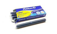 Pelikan 4001 Gtp 5 Pack De 5 Cartuchos Largos - Tinta De Alta Calidad - Compatible Con Plumas Estilograficas - Color Azul Real