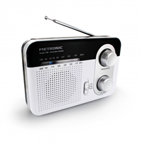 Metronic Radio Portatil Am Fm Y Onda Larga - Colo Blanco