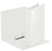 Esselte Carpeta Canguro Gama Basica 25Mm - Mecanismo 2 Anillas Mixtas - 2 Bolsillos Exteriores - A4 - Blanco