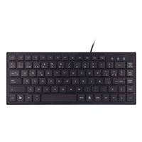 Unykach Kb302 Mini Teclado Usb Con 83 Teclas - Ultraplano - Color Negro