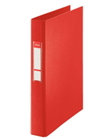 Esselte Carpeta De Anillas - Formato Folio - Capacidad Para 190 Hojas - 2 Anillas De 25Mm - Color Rojo