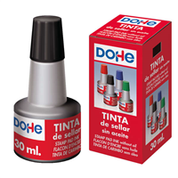 Dohe Tinta Para Tampones Y Sellos 30Ml - Color Negro