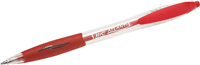Bic Atlantis Classic Boligrafo Retractil - Punta De 1Mm - Cuerpo Transparente Con Grip - Color Rojo