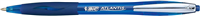 Bic Atlantis Soft Boligrafo Retractil Con Clip Metalico - Punta De 1Mm - Cuerpo Transparente Con Grip - Color Azul