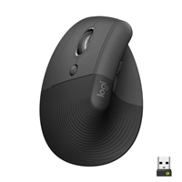 Logitech Lift Raton Vertical Bluetooth E Inalambrico Usb 4000Dpi - 5 Botones - Para Zurdos - Color Negro Gris