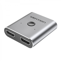 Vention Switch Splitter Hdmi Hembra A 2Xhdmi Hembra 4K Bidireccional - Aluminio Gris