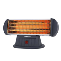 Orbegozo Estufa De Cuarzo Bp 0204 - Calor Intenso Y Uniforme Por Radiacion - 3 Niveles De Potencia - Sistema De Seguridad Antivuelco - Diseo Horizontal Orientable
