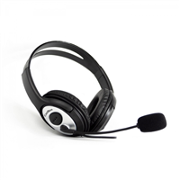 Coolbox Coolchat 3.5 Auriculares Con Microfono - Diadema Ajustable - Almohadillas Acolchadas - Control De Volumen - Cable De 2M - Color Negro