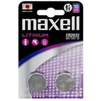 Maxell Pack De 2 Pilas Litio De Boton Cr2032 3V