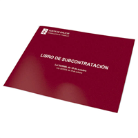 Dohe Libros De Subcontratacion Din A4 Apaisado - 10 Hojas Numeradas - Hojas Autocopiativas