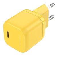 Vention Cargador De Pared Gan Usb-C 30W 3A Carga Rapida - Color Amarillo