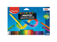 Maped Color`Peps Infinity Pack De 24 Lapices De Colores De Larga Duracion - Hecho Totalmente De Mina - Colores Surtidos