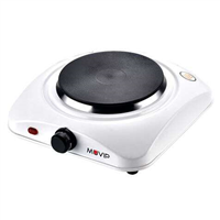 Muvip Cocina Electrica 1 Fuego 1000W - 5 Niveles De Potencia - Color Blanco