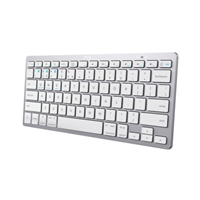 Trust Mini Teclado Ultrafino Inalambrico - Conectividad Bluetooth 4.0 - Idioma Espaol - Color Gris