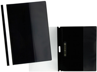 Yes Dossier Con Fastener Para 30 Hojas A4 - Portada Transparente, Trasera Negro - Fabricado En Polipropileno