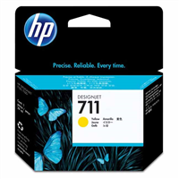 Hp 711 Amarillo Cartucho De Tinta Original Cz132a