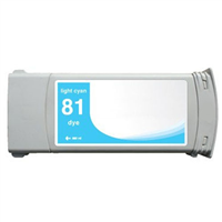 Hp 81 Cyan Light Cartucho De Tinta Compatible C4934a