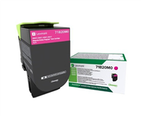 LEXMARK-CS317/CS417/CS517/CX317/CX417/CX517-MAGENTA-CARTUCHO-DE-TONER-ORIGINAL-71B20M071B20M0 734646641890