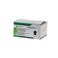 LEXMARK-CS421/CS521/CS622/CX421/CX522/CX622/CX625-AMARILLO-CARTUCHO-DE-TONER-ORIGINAL-78C20Y078C20Y0 0734646650199