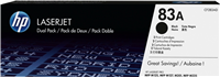 Hp Cf283a Negro Pack De 2 Cartuchos De Toner Originales - 83A