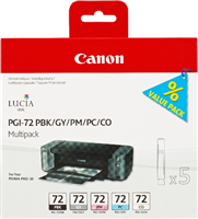 CANON-PGI72-PACK-DE-5-CARTUCHOS-DE-TINTA-ORIGINALES-NEGRO-PHOTO,-GRIS,-MAGENTA-PHOTO,-CYAN-PHOTO,-OPTIMIZADOR-6403B0076403B007 4960999974217