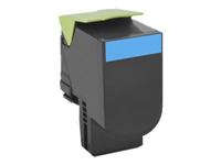 LEXMARK-CX410/CX510-CYAN-CARTUCHO-DE-TONER-ORIGINAL-80C2HC0/80C2HCE/802HC80C2HC0 0734646477888