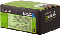 LEXMARK-CX310/CX410/CX510-CYAN-CARTUCHO-DE-TONER-ORIGINAL-80C2SC0/80C2SCE/802SC80C2SC0 0734646481281