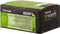 LEXMARK-CX310/CX410/CX510-AMARILLO-CARTUCHO-DE-TONER-ORIGINAL-80C2SY0/80C2SYE/802SY80C2SY0 0734646481311