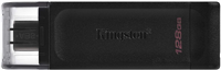 Kingston Datatraveler 70 Memoria Usb Tipo C 128Gb - Usb-C 3.2 Gen 1 - Con Tapa - Color Negro (Pendrive)