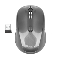 Ngs Haze Raton Inalambrico Usb 1600Dpi - 3 Botones - Uso Ambidiestro - Color Gris Negro