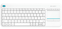 Logitech K400 Plus Teclado Inalambrico Touchpad - Pc, Tv - Color Blanco