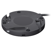 Logitech Rally Mic Pod Hub - Hub Para Microfonos De Sistemas De Videoconferencias Rally - Color Negro