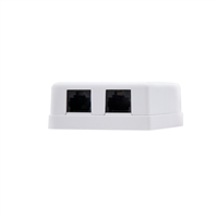 Nanocable Roseta De Superficie Rj45 Cat.5E Utp 2 Tomas
