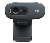 Logitech C270 Webcam Hd 720P - 3Mpx - Usb 2.0 - Microfono Integrado - Angulo De Vision 60 - Enfoque Fijo - Cable De 1.50 - Color Negro