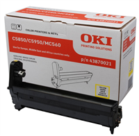 OKI-C5850/C5950/MC560-AMARILLO-TAMBOR-DE-IMAGEN-ORIGINAL-43870021-(DRUM)43870021 5031713040170