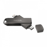 Sandisk Ixpand Luxe Memoria Usb-C Y Lightning 64Gb - Color Negro (Pendrive)