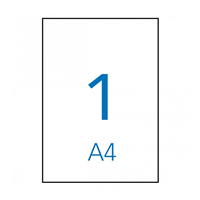 Apli Etiquetas Permanentes Blancas 210 X 297 Mm - 100 Hojas
