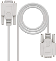 Nanocable Cable Serie Rs232 Db9 Macho A Db9 Hembra 3M - Color Beige