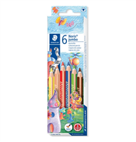 Staedtler Jumbo Noris 128 Pack De 6 Lapices Triangulares De Colores - Diseo Ergonomico - Colores Surtidos